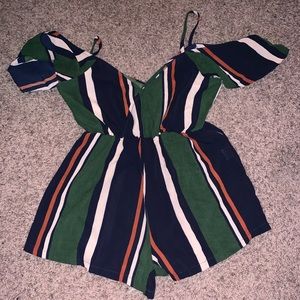 Striped romper